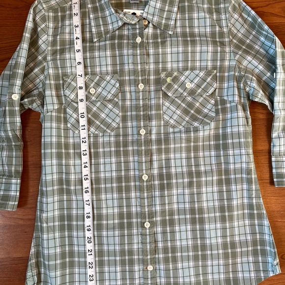 Carhartt Women's Shirt, Plaid, new with tags, 3/4 sleeves - Picture 9 of 15